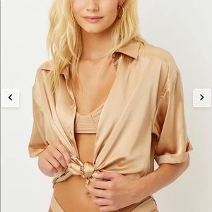 Gigi Silk Button Up Shirt from Frankies Bikinis